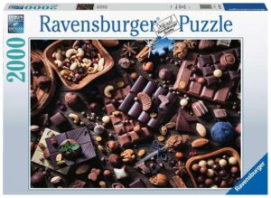 ravensburger chocolate paradise 2000 piece jigsaw puzzle for adults - 16715 - every piece is unique, softclick technology means pieces fit together perfectly