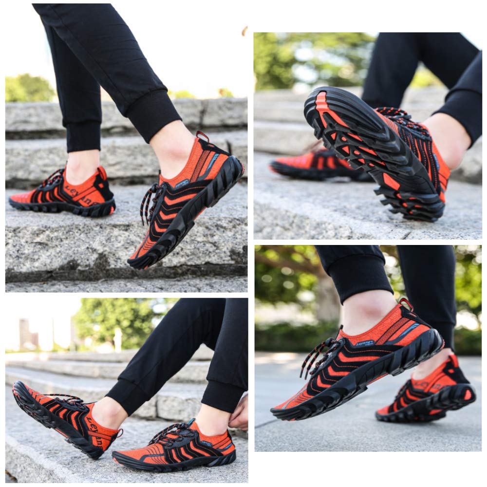 Leyang Mens Trail Running Shoes Womens Minimalist Comfortable Lightweight Barefoot Athletic Walking Jogging Shoes