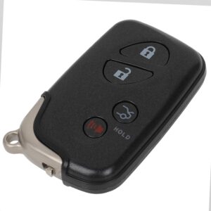 ZENITHIKE Replacement Keyless Entry Smart Proximity Remote Key Fob 4-Buttons Key Uncut Blade Replacement for L EXUS ES350 HYQ14AAB 1551A-14AAB 89904-30270 0140 271451-0140 Set of 1