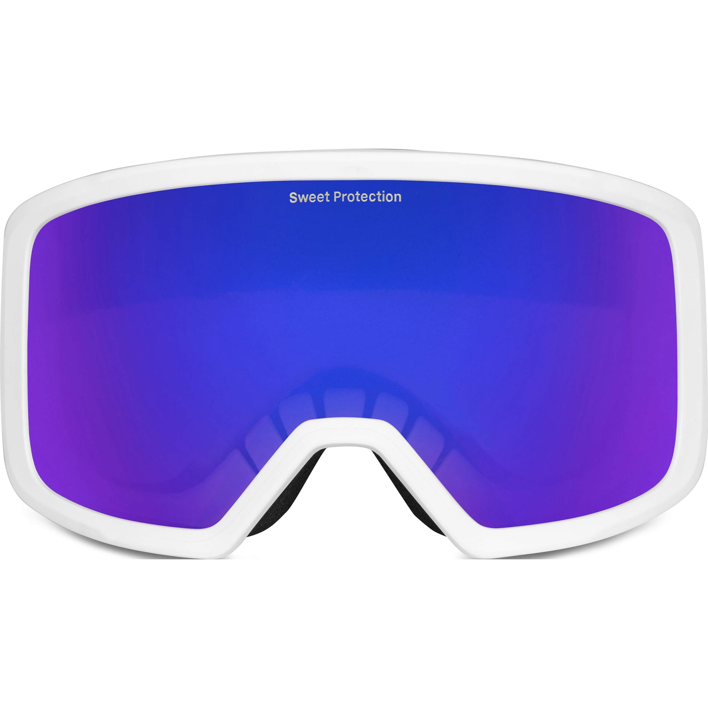 Sweet Protection Firewall Reflect Snow Goggles - Lightweight and Ventilated Snowboarding and Ski Goggle with UV Protection and Anti Fog Lens, Satin Sapphire/Satin White/White