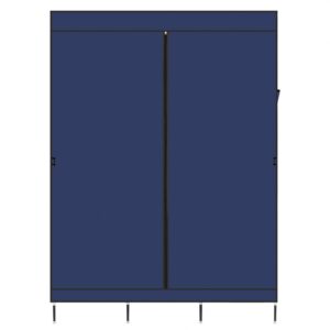 71" portable closet wardrobe clothes rack storage organizer with shelf blue clothes storage organizer closet ?for home, dorm, garage etc. ?no-tool assembly