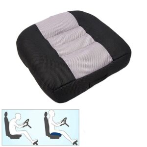 car booster seat cushion heightening height boost mat, breathable mesh portable car seat pad angle lift seat for car, office,home (black)