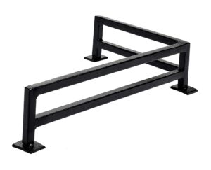 flvff fingerboard rail metal l solid steel grind rails ramp and skate parks (lr) (black)