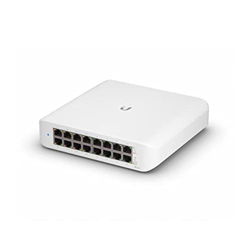 Ubiquiti UniFi Switch Lite 16 PoE | 16-Port Gigabit Switch with 8 PoE+ 802.3at Ports (USW-Lite-16-PoE)