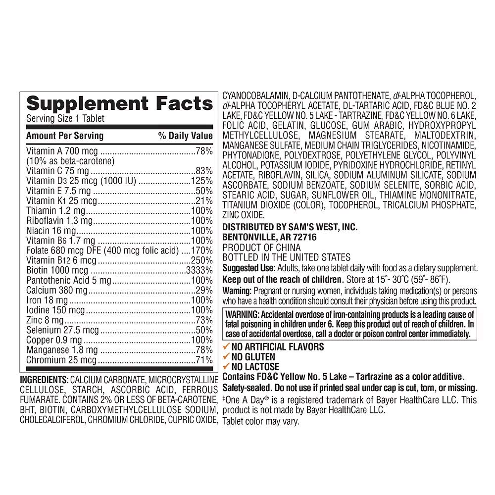 Members Mark Women's Daily Multivitamin (275 Count)