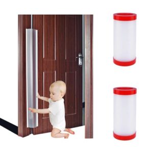 2 pcs door jam shield finger pinch guard for baby proofing, kids, door pinch guard, cover pinch guard for 90 & 180 degree doors frame & baby gate. 47.2" h, 6.7" w. 2 pieces set | junesisters (2)