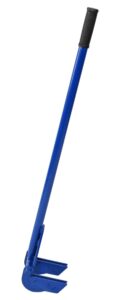 home-x heavy-duty pallet buster with rotating head, 45-inch powder-coated steel with rubber handle, no assembly required, 45" l x 6" w x 1 ¼ " h, blue
