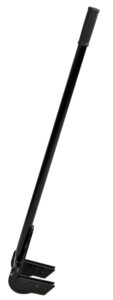 home-x heavy-duty pallet buster with rotating head, 45-inch powder-coated steel with rubber handle, no assembly required, 45" l x 6" w x 1 ¼ " h, black