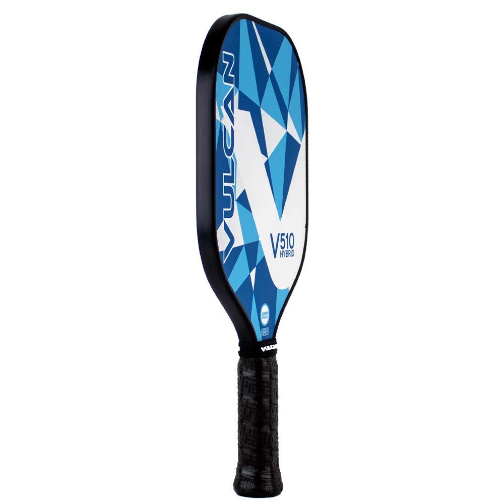 Vulcan | V510 Pickleball Paddle | Hybrid Performance | Polypropylene Core - Carbon Fiber Surface | USAP Approved | Blue Geo