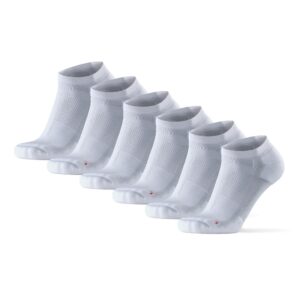 DANISH ENDURANCE 3 Pack Low-Cut Long Distance Running Socks, Men & Women, White, US Women 11-13 // US Men 9.5-12.5