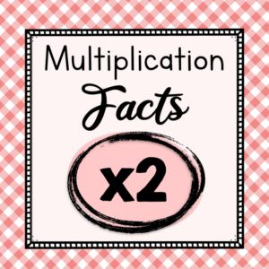multiplication facts - 2 times tables