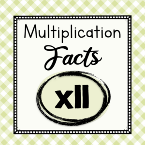 multiplication facts - 11 times tables
