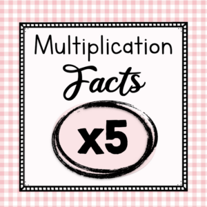 multiplication facts - 5 times tables