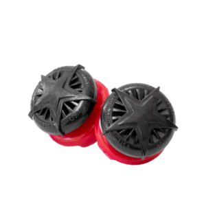 KontrolFreek Call of Duty: Black Ops Cold War Performance Thumbsticks for PlayStation 4 (PS4) and PlayStation 5 (PS5) | 2 High-Rise, Convex | Black/Red