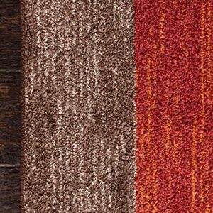 Unique Loom Autumn Collection Area Rug - Providence (6' 1" x 9' Rectangle, Multi/ Beige)