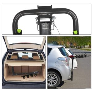 4 Bike Rack Bicycle Carrier Racks Hitch Mount 2" Hitch Mount, Foldable Rack w/ 2 Inch Receiver, Fit Trucks, Cars, SUVs & Minivans