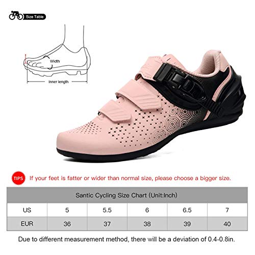 Santic Womens Cycling Shoes Road Bike Shoes Indoor Cycling Shoes Road Cycling Shoes