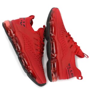 Mens Running Shoes Air Cushion Tennis Walking Sneakers Casual Sport Gym Jogging Red 13