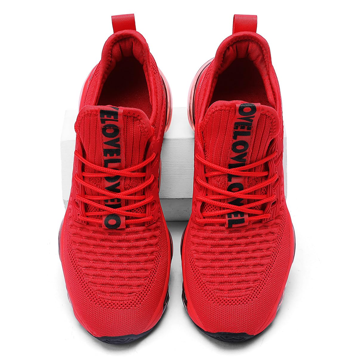 Mens Running Shoes Air Cushion Tennis Walking Sneakers Casual Sport Gym Jogging Red 13