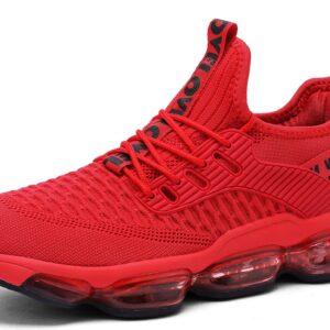 Mens Running Shoes Air Cushion Tennis Walking Sneakers Casual Sport Gym Jogging Red 13