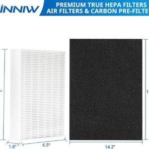 HPA300 HEPA Filter R for Honeywell HPA300 Replacement Filters - 3 HPA300 Filters & 4 Pre-Cut Pre-Filters Compatible with Honeywell Filters R and HRF-R3, HRF-R2, HRF-R1, HRF-AP1