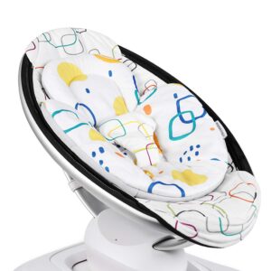 Infant Insert Compatible with 4Moms MamaRoo and RockaRoo Swing, Plush Soft Fabric Reverses to Breathable Cool Mesh, Newborn Insert with Head and Body Support