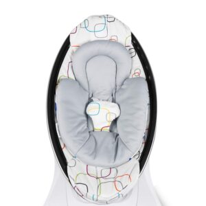 Infant Insert Compatible with 4Moms MamaRoo and RockaRoo Swing, Plush Soft Fabric Reverses to Breathable Cool Mesh, Newborn Insert with Head and Body Support