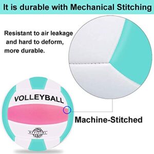 EVZOM Super Soft Volleyball Beach Volleyball Official Size 5 for Outdoor/Indoor/Pool/Gym/Training Premium Volleyball Equipment Durability Stability Sports Ball