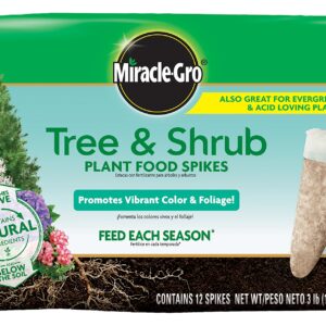 Osmocote Smart-Release Plant Food Plus Outdoor & Indoor, 8 lb. and Miracle-GRO Tree & Shrub Plant Food Spikes, 12 Spikes/Pack