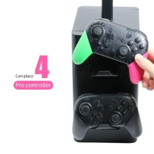 ECHZOVE Organizer for PS5 Ninendo Switch, Storage Stand for Nintendo Switch Accessories, Joy-Con Controllers, Pro Controllers, Headsets, Game Cards