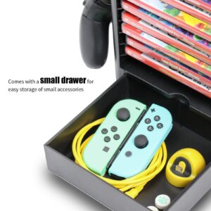 ECHZOVE Organizer for PS5 Ninendo Switch, Storage Stand for Nintendo Switch Accessories, Joy-Con Controllers, Pro Controllers, Headsets, Game Cards