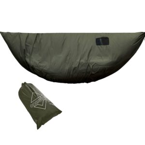 onewind premium hammock wind sock, hammock end wind block, lightweight and wind-resistant underquilt protector for winter and cold weather protection, backpacking, od green
