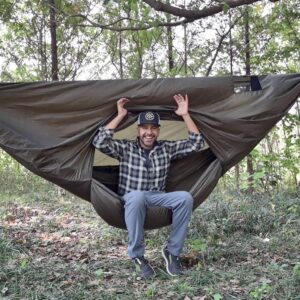 Onewind Premium Hammock Wind Sock, Hammock end Wind Block, Lightweight and Wind-Resistant Underquilt Protector for Winter and Cold Weather Protection, Backpacking, OD Green