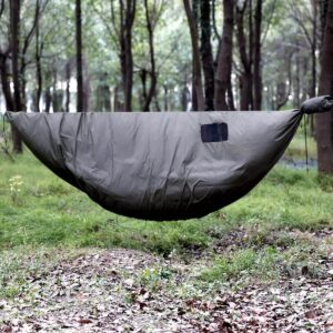 Onewind Premium Hammock Wind Sock, Hammock end Wind Block, Lightweight and Wind-Resistant Underquilt Protector for Winter and Cold Weather Protection, Backpacking, OD Green