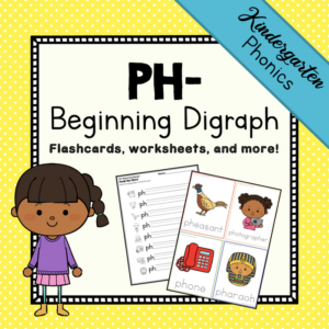 ph beginning digraph kindergarten phonics