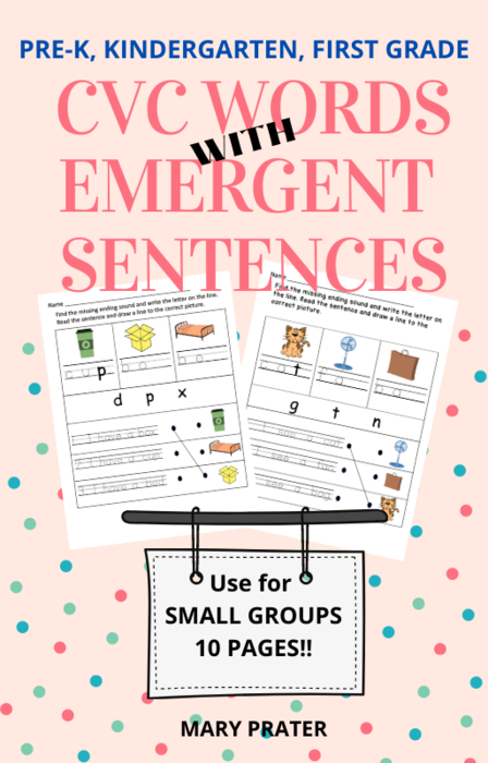 Kindergarten Reading Practice with CVC & Sight Words