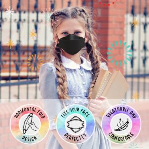 LEVENIS Kids Face Masks for Children 50 Pack, Breathable Comfortable and Disposable Mask Efficiency≥95%, White