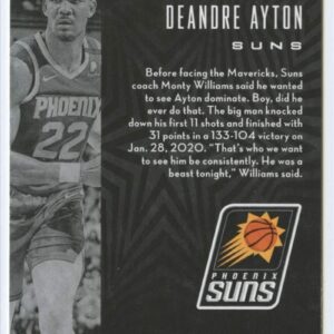 2019-20 Panini Illusions #48 Deandre Ayton Phoenix Suns NBA Basketball Trading Card