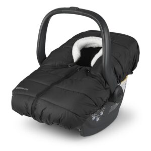 uppababy cozyganoosh footmuff/easily attaches to strollers + rumbleseat/ultra-plush, weather-proof/charcoal