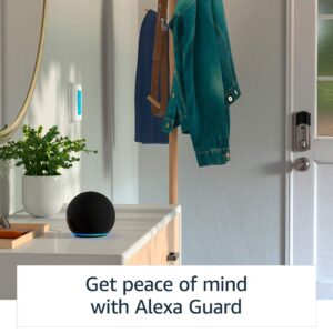 Echo Dot (4th Gen) | Charcoal with Sengled Bluetooth bulb | Alexa smart home starter kit