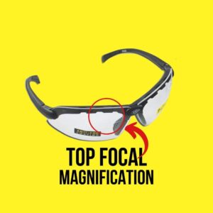 SSP EYEWEAR Top Focal Tactical Safety Glasses Kit with Assorted Interchangeable 2.00 Top Focal Lenses, TF200 AMZ KIT