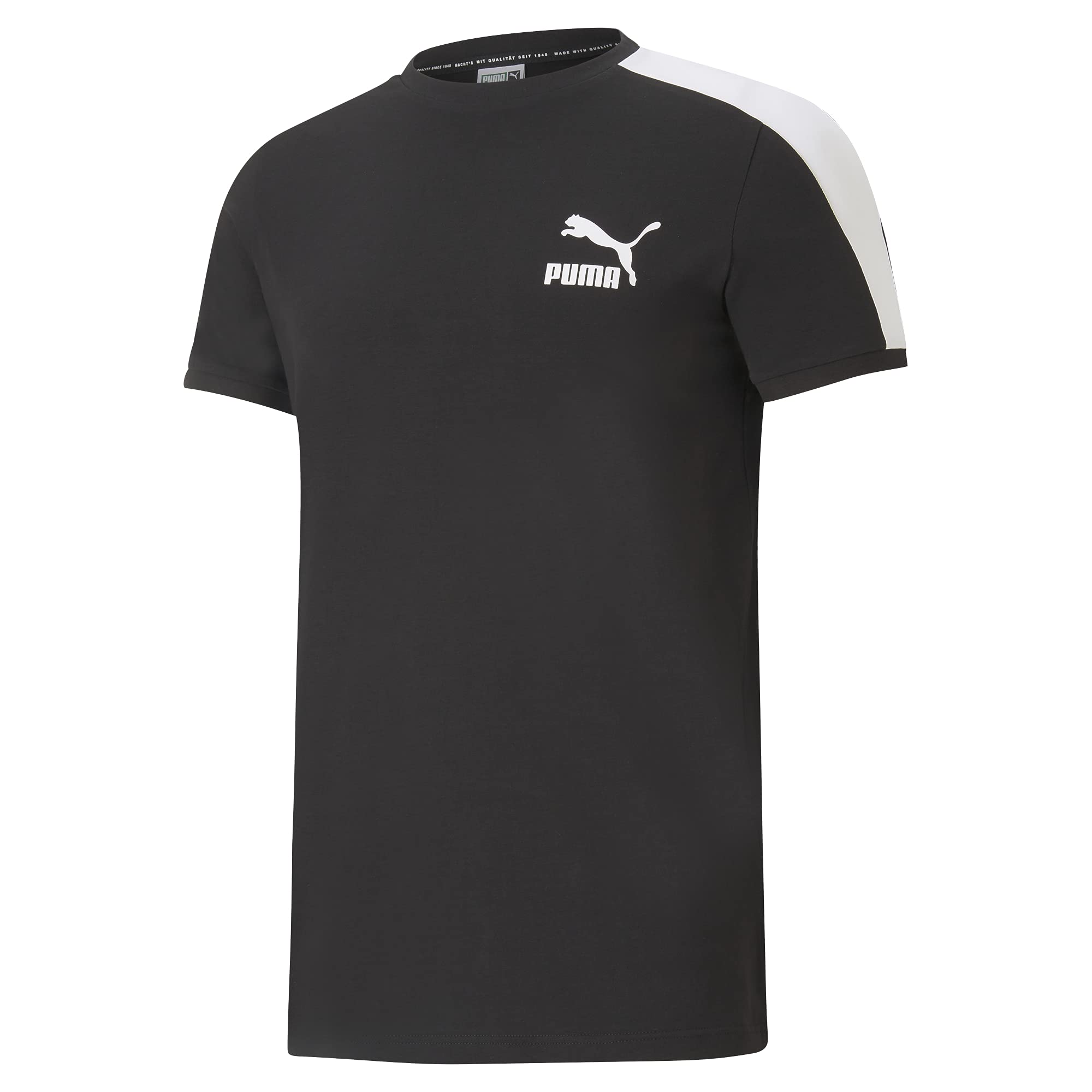 PUMA mens Iconic T7 Tee T Shirt, Black, X-Large US