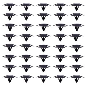 FEBRYTOLD Hood Insulation Retainer Clips - 40 Pcs Hood Insulation Retainers for Jeep Chrysler Dodge Ram Replace OEM 4878883AA LH LHS Nylon Clip with 1 Pcs Plastic Fastener Remover