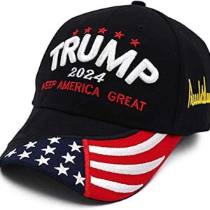 Rivanoer Trump Hat Trump Merchandise Trump 2024 Hat Take America Back Hat Embroidery MAGA Adjustable Baseball Cap