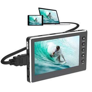 digitnow hd video capture box 1080p 60fps usb 2.0 video to digital converter with 5" oled screen, av&hdmi video recorder capture from vcr, dvd, vhs tapes, hi8, camcorders, gaming systems