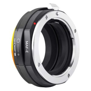 k&f concept lens mount adapter compatible for sony alpha minolta af a-type lens to nex e-mount mirrorless camera with matting varnish design