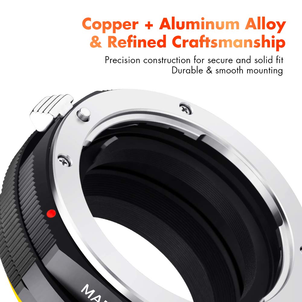 K&F Concept Lens Mount Adapter Compatible for Sony Alpha Minolta AF A-Type Lens to NEX E-Mount Mirrorless Camera with Matting Varnish Design