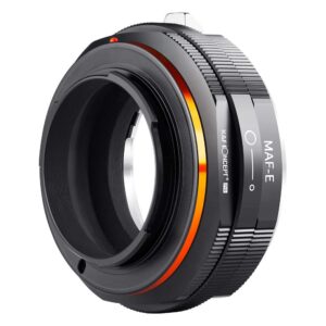 K&F Concept Lens Mount Adapter Compatible for Sony Alpha Minolta AF A-Type Lens to NEX E-Mount Mirrorless Camera with Matting Varnish Design