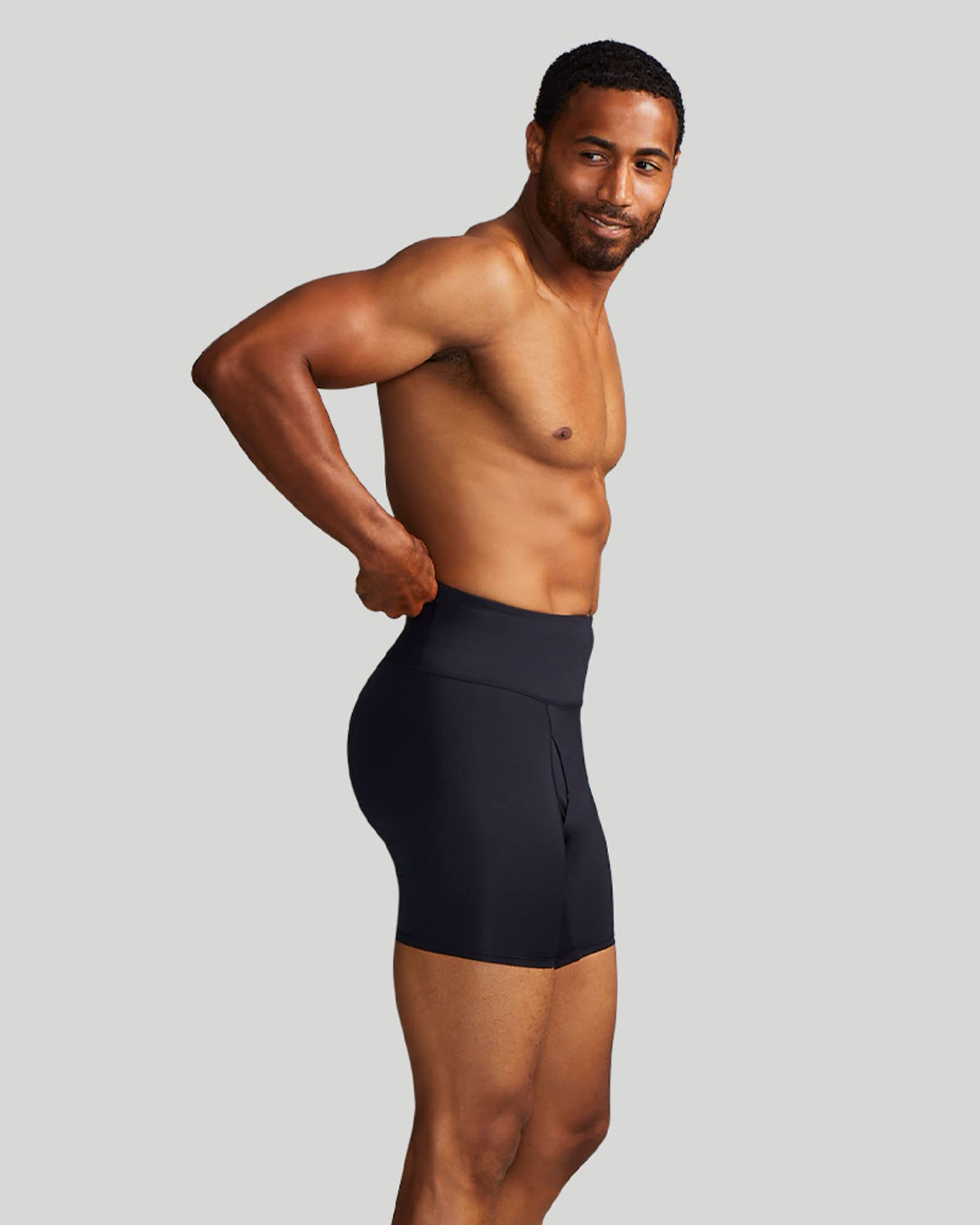 Tommie Copper Men's Pro-Grade Lower Back Support Undershorts - Black, Large