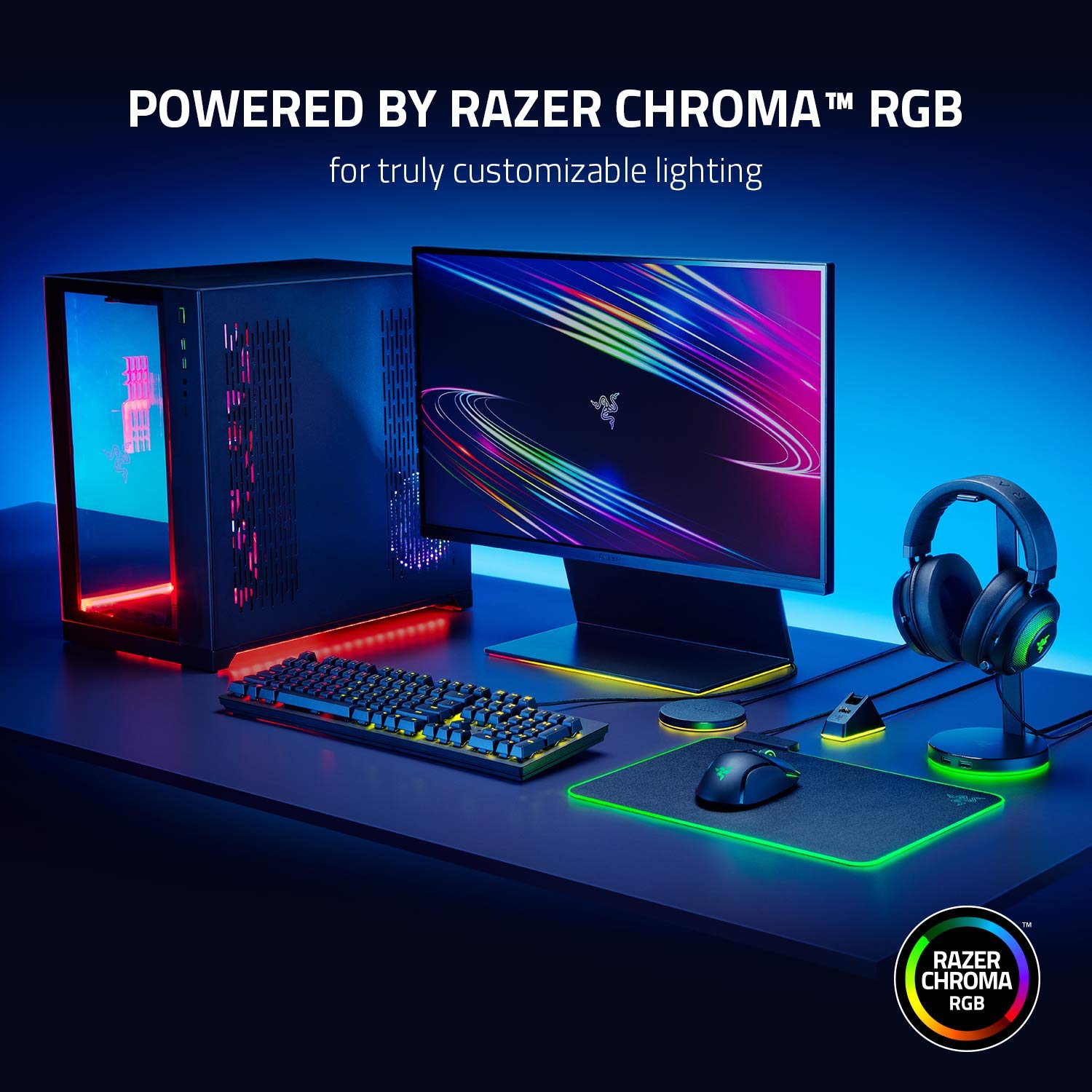 Razer Chroma Addressable RGB Controller: Universal Compatibility - 6 Addressable RGB Headers - Powered Chroma RGB - Supported Synapse 3 - SSD Mounting Points